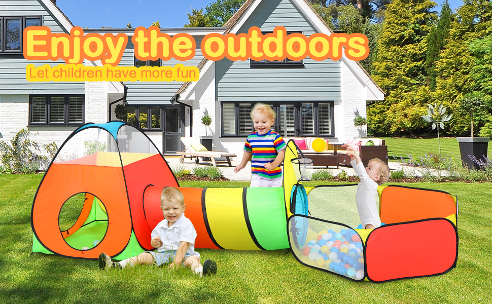 Rainbow 3pc Play Tent 02