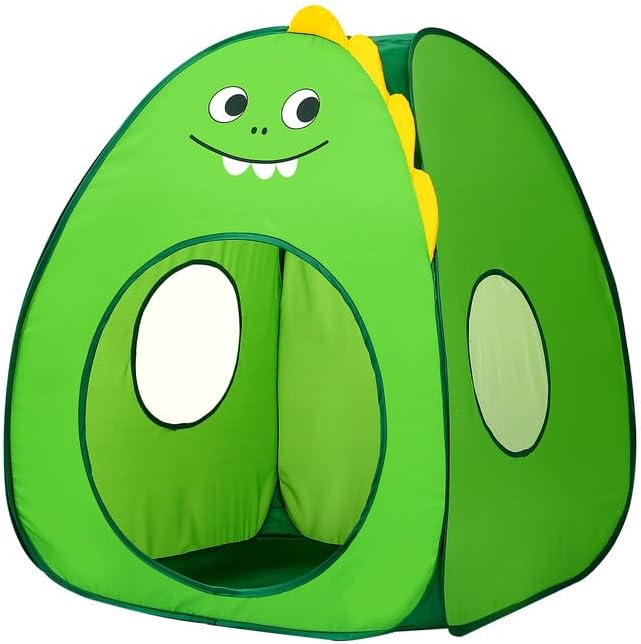 Kids Play Tent Lucky Castle Pop Up Tent for Kids Cute Tent for Boys and Girls Indoor Outdoor Play Tent with Storage Bag Perfect Kids Gift(Brown Bear)