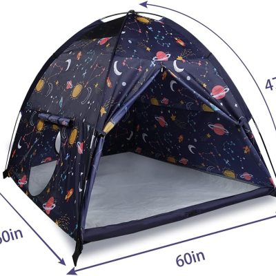 Kids Play Tent & Playhouse-60”x60”x47” Kids Pop Up Tent Children Camping Playhouse Indoor Outdoor Play Tents for Boys Girls Large Space Kids Tents with Rainfly Perfect Kid’s Gift