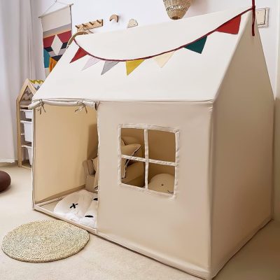 Kids Tent Indoor & Outdoor Toddler Tent Kids Play Tent Large Kids Playhouse Tent Toys with Pennant Banners