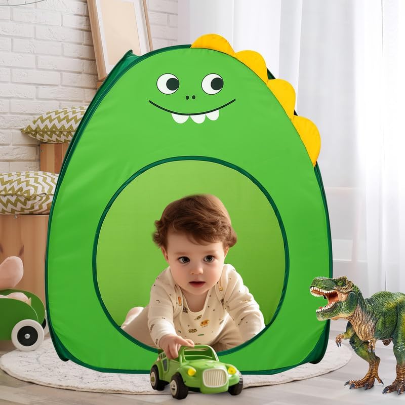 Kids Play Tent Lucky Castle Pop Up Tent for Kids Cute Tent for Boys and Girls Indoor Outdoor Play Tent with Storage Bag Perfect Kids Gift(Brown Bear)