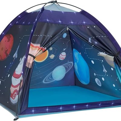 Kids Play Tent-61”x61”x45”Imaginative Play Popup Tent Space World Tent for Kids Indoor/Outdoor Fun-Kids Galaxy Dome Tent Playhouse for Boys and Girls,Perfect Kid’s Gift…