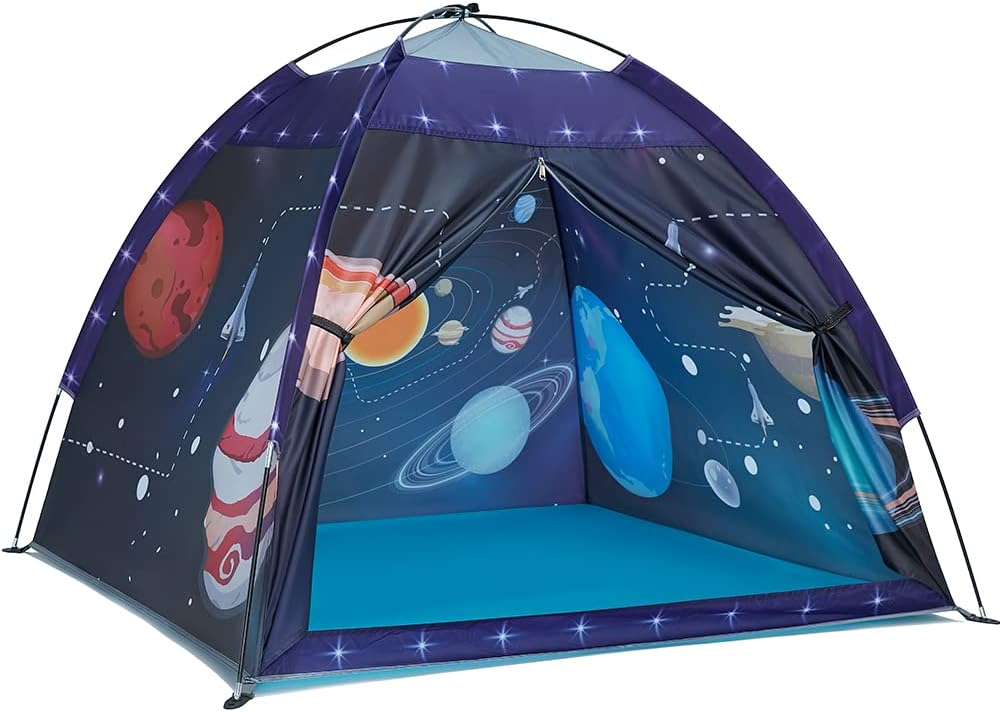 Kids Play Tent-61”x61”x45”Imaginative Play Popup Tent Space World Tent for Kids Indoor/Outdoor Fun-Kids Galaxy Dome Tent Playhouse for Boys and Girls,Perfect Kid’s Gift…