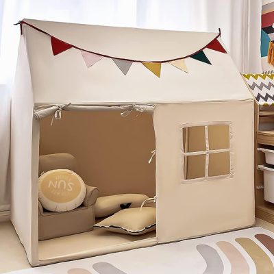 Kids Tent Indoor & Outdoor Toddler Tent Kids Play Tent Large Kids Playhouse Tent Toys with Pennant Banners