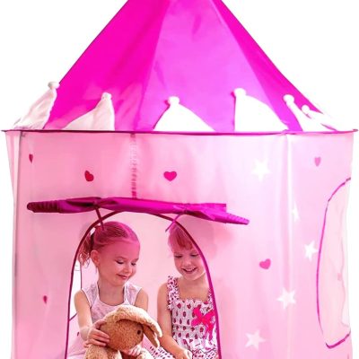 Kids Play Tent Knight Castle - Portable Kids Tent - Kids Pop Up Tent Foldable Into Carrying Bag - Childrens Play for Indoor & Outdoor Use - Kids Playhouse Best Gift for Boys & Girls