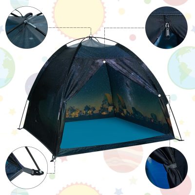 Kids Play Tent-61”x61”x45”Imaginative Play Popup Tent Space World Tent for Kids Indoor/Outdoor Fun-Kids Galaxy Dome Tent Playhouse for Boys and Girls,Perfect Kid’s Gift…