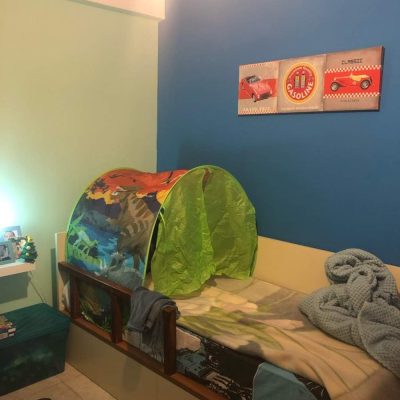 Kids Dream Bed Tent Twin Size - Deluxe Space Adventure & Dinosaur Island & Unicorn & Winter Wonderland, Boys Girls Pop up Play Tents Children Game Tent Magical Playhouse Christmas Birthday Gifts