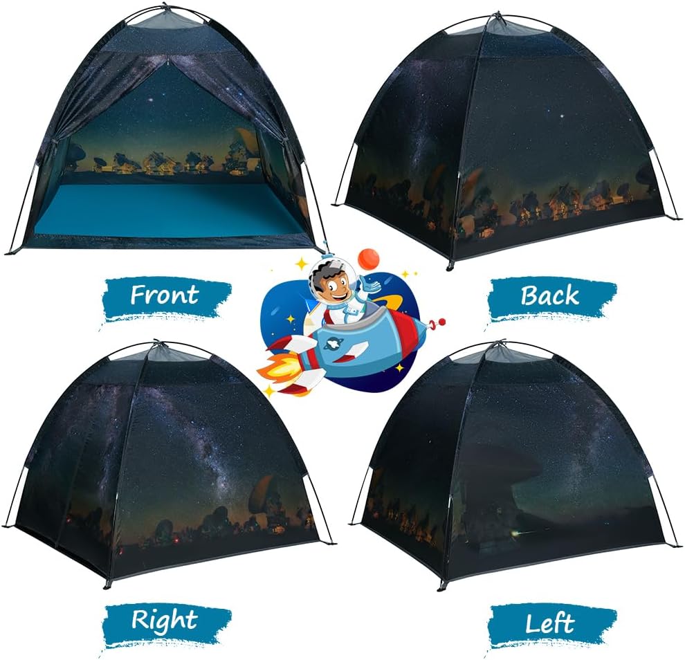 Kids Play Tent-61”x61”x45”Imaginative Play Popup Tent Space World Tent for Kids Indoor/Outdoor Fun-Kids Galaxy Dome Tent Playhouse for Boys and Girls,Perfect Kid’s Gift…