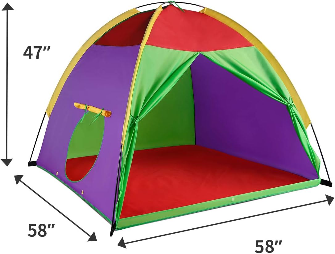 Kids Tents Indoor Children Play Tents For Toddler Tents For Kids Pop Up Tent Boys Girls Toys Indoor Outdoor Play Houses Giant Party 58”x58"x47"