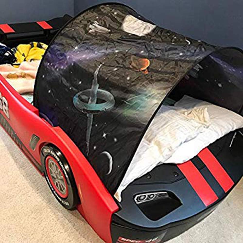 Kids Dream Bed Tent Twin Size - Deluxe Space Adventure & Dinosaur Island & Unicorn & Winter Wonderland, Boys Girls Pop up Play Tents Children Game Tent Magical Playhouse Christmas Birthday Gifts