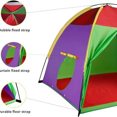 Kids Tents Indoor Children Play Tents For Toddler Tents For Kids Pop Up Tent Boys Girls Toys Indoor Outdoor Play Houses Giant Party 58”x58"x47"