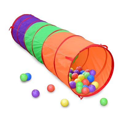 Kids Play Tunnel Tent for Toddlers, Colorful Pop Up Crawl Tunnel Toy for Baby or Pet, Collapsible Gift for Boy and Girl 6 Foot Play Tunnel Indoor and Outdoor Game