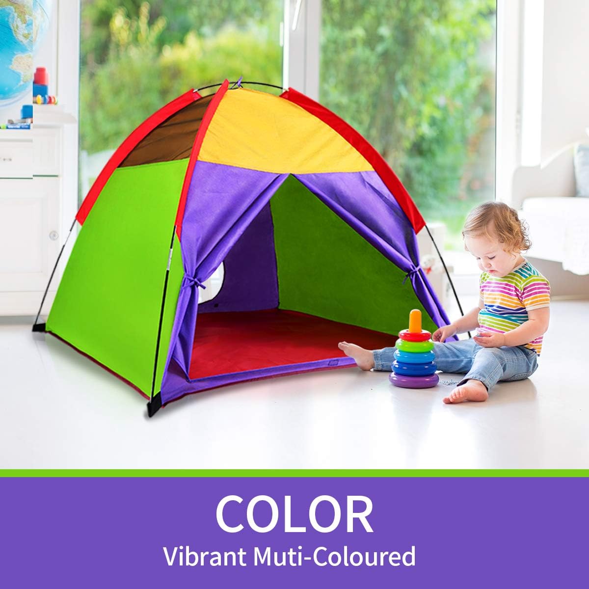 Kids Tents Indoor Children Play Tents For Toddler Tents For Kids Pop Up Tent Boys Girls Toys Indoor Outdoor Play Houses Giant Party 58”x58"x47"