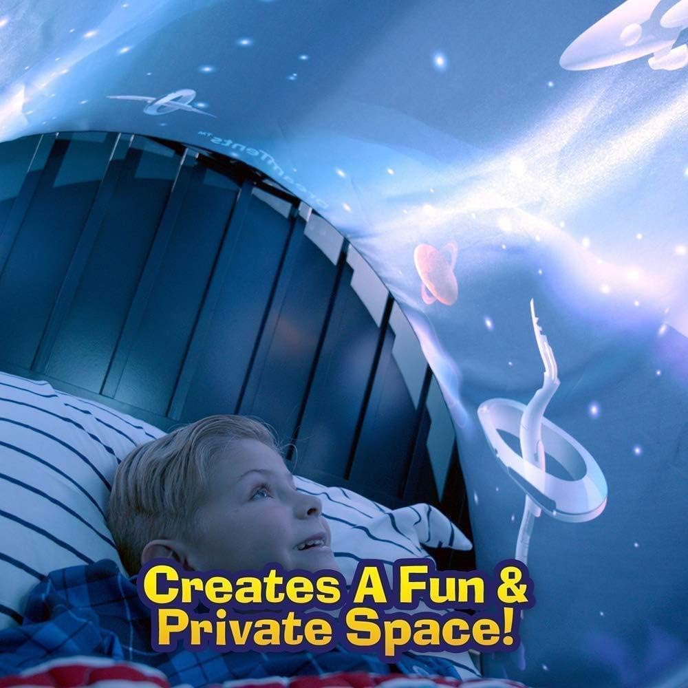 Kids Dream Bed Tent Twin Size - Deluxe Space Adventure & Dinosaur Island & Unicorn & Winter Wonderland, Boys Girls Pop up Play Tents Children Game Tent Magical Playhouse Christmas Birthday Gifts