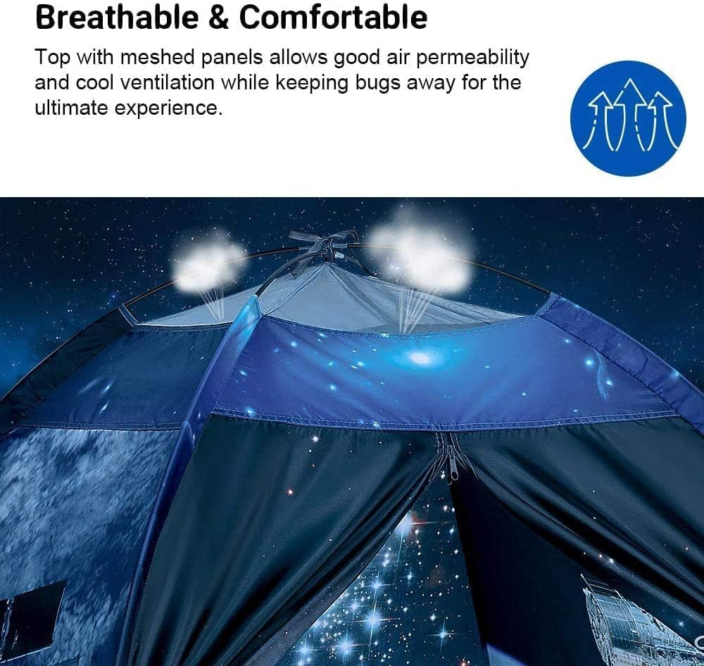 Kids Play Tent-61”x61”x45”Imaginative Play Popup Tent Space World Tent for Kids Indoor/Outdoor Fun-Kids Galaxy Dome Tent Playhouse for Boys and Girls,Perfect Kid’s Gift…