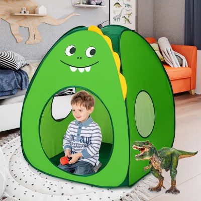 Kids Play Tent Lucky Castle Pop Up Tent for Kids Cute Tent for Boys and Girls Indoor Outdoor Play Tent with Storage Bag Perfect Kids Gift(Brown Bear)