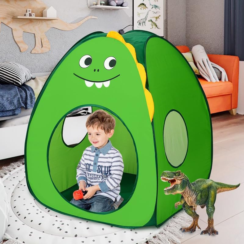Kids Play Tent Lucky Castle Pop Up Tent for Kids Cute Tent for Boys and Girls Indoor Outdoor Play Tent with Storage Bag Perfect Kids Gift(Brown Bear)