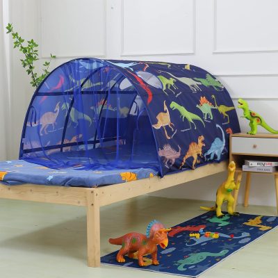 Bed Tent for Kids Lucky Castle Toddler Bed Tent Foldable Game House for Children Play Tents for Girls Boys Sleeping Canopy Playhouse