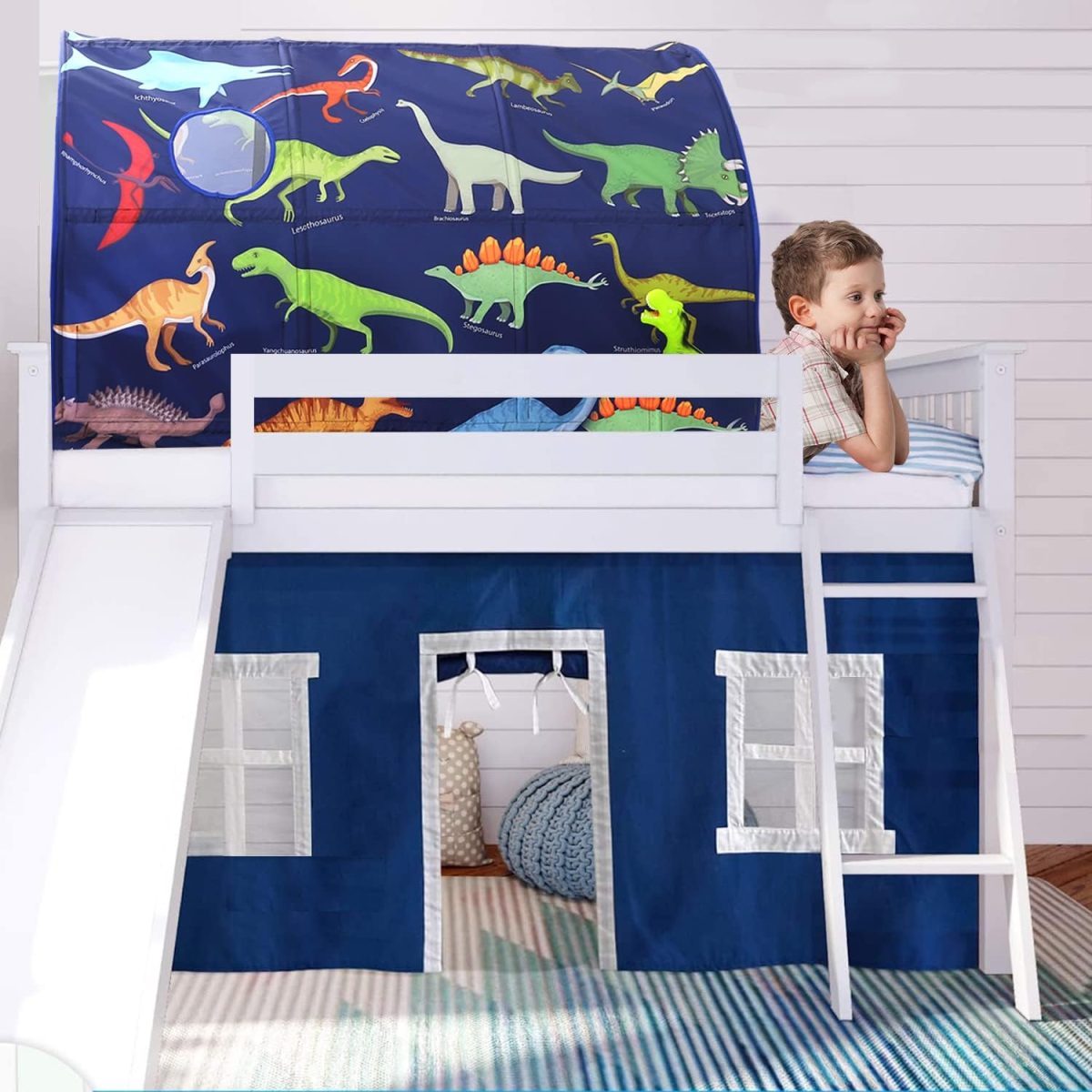 Bed Tent for Kids Lucky Castle Toddler Bed Tent Foldable Game House for Children Play Tents for Girls Boys Sleeping Canopy Playhouse