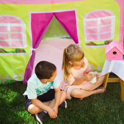CHILDRENS INDOOR CLUB HOUSE PLAY TENT