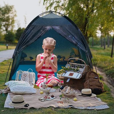 Kids Play Tent-61”x61”x45”Imaginative Play Popup Tent Space World Tent for Kids Indoor/Outdoor Fun-Kids Galaxy Dome Tent Playhouse for Boys and Girls,Perfect Kid’s Gift…