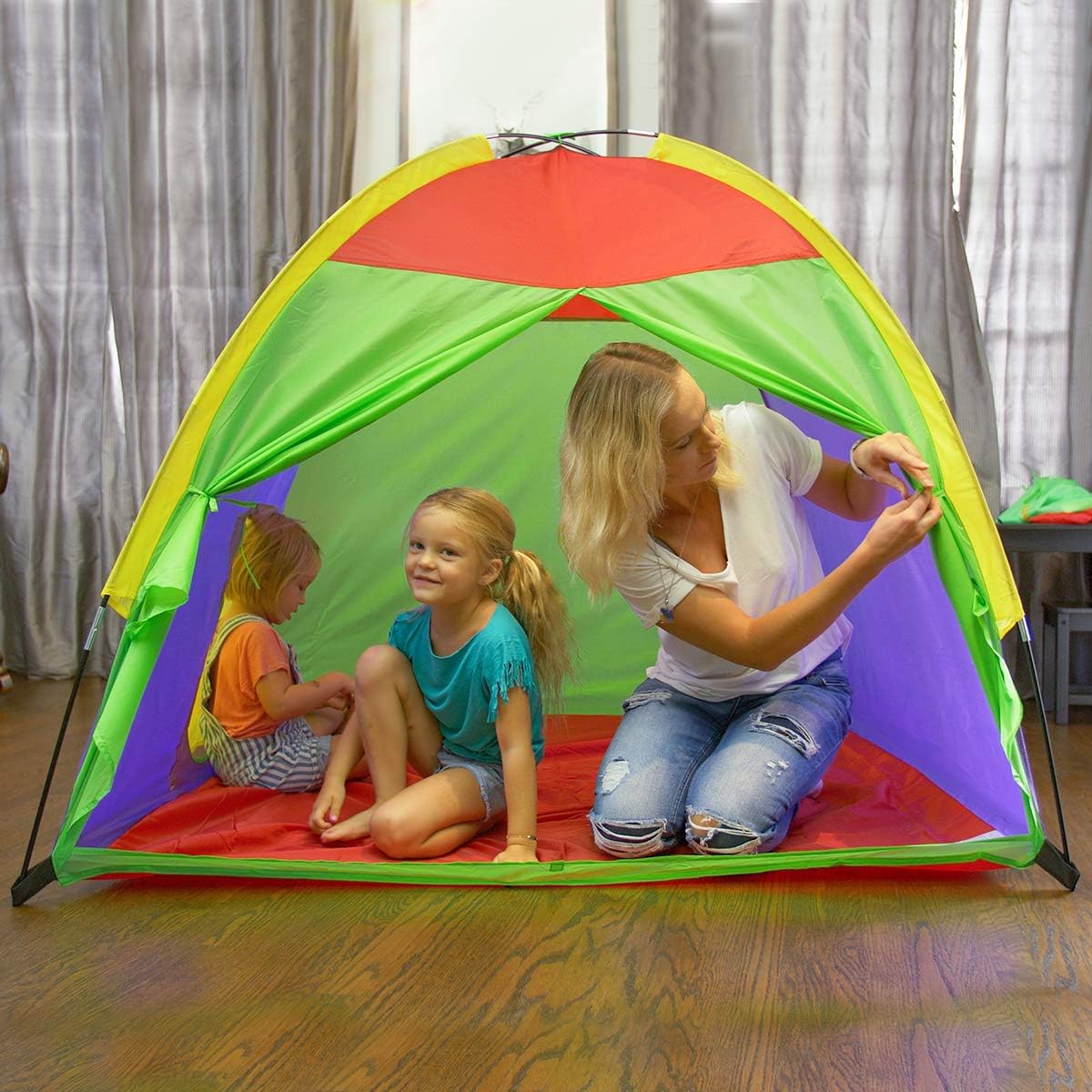 Kids Tents Indoor Children Play Tents For Toddler Tents For Kids Pop Up Tent Boys Girls Toys Indoor Outdoor Play Houses Giant Party 58”x58"x47"