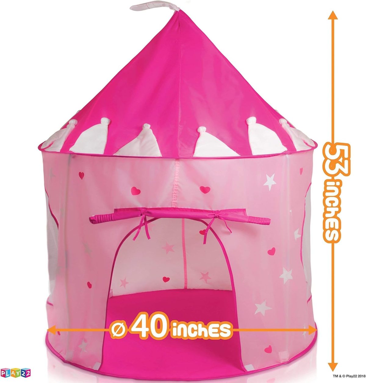 Kids Play Tent Knight Castle - Portable Kids Tent - Kids Pop Up Tent Foldable Into Carrying Bag - Childrens Play for Indoor & Outdoor Use - Kids Playhouse Best Gift for Boys & Girls