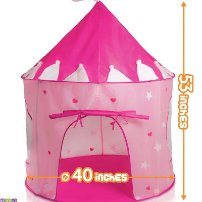 Kids Play Tent Knight Castle - Portable Kids Tent - Kids Pop Up Tent Foldable Into Carrying Bag - Childrens Play for Indoor & Outdoor Use - Kids Playhouse Best Gift for Boys & Girls