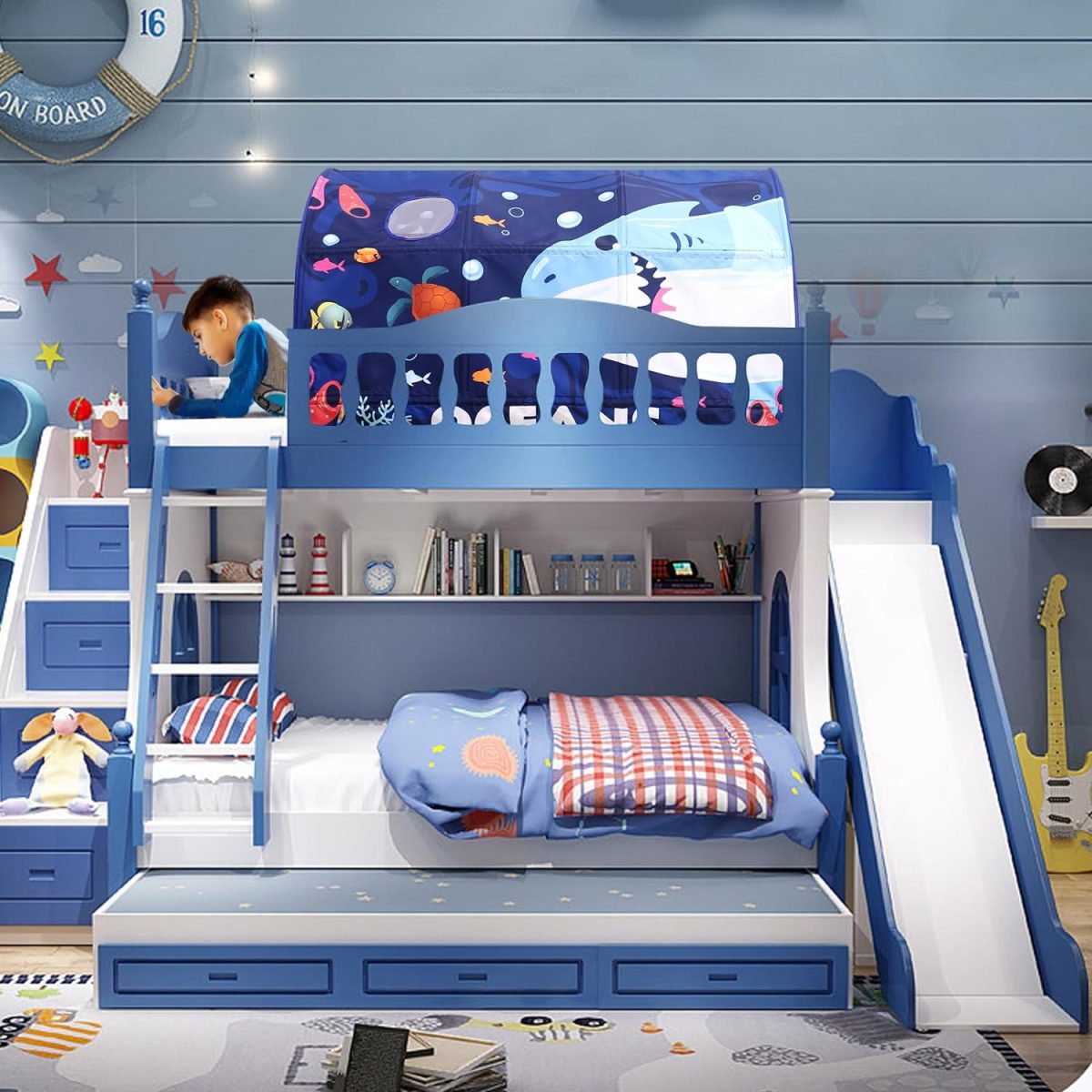 Bed Tent for Kids Lucky Castle Toddler Bed Tent Foldable Game House for Children Play Tents for Girls Boys Sleeping Canopy Playhouse
