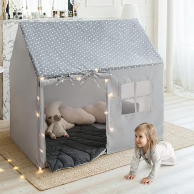 Kids Tent Indoor & Outdoor Toddler Tent Kids Play Tent Large Kids Playhouse Tent Toys with Pennant Banners