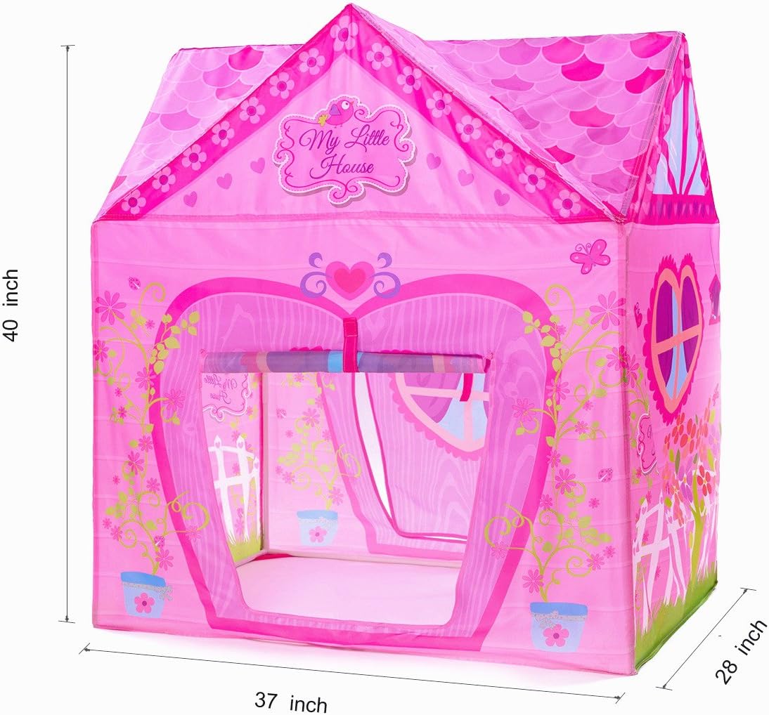 Unicorn Play Tent Kids Tent Girls & Boys, Princess Castle Tent Pretend Playhouse for Children Indoor and Outdoor Fun, Foldable Playhouse Toy Gift