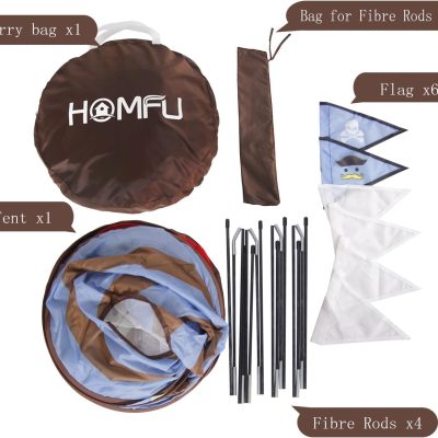 Play Tent for Kids Castle for Children Boys and Girls Viking Pattern Pop up Tent As