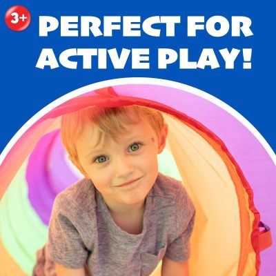 Kids Play Tunnel Tent for Toddlers, Colorful Pop Up Crawl Tunnel Toy for Baby or Pet, Collapsible Gift for Boy and Girl 6 Foot Play Tunnel Indoor and Outdoor Game