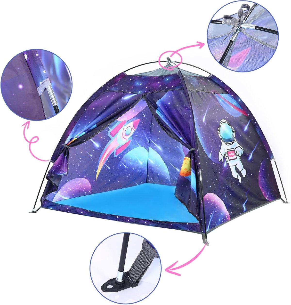 Undersea World Kids Play Tent Undersea World Tent for Kids, Kids Play Tent Foldable Pop Up Kids Tent Indoor Outdoor Party Undersea World Playhouse Tent Toy for Boys Girls-47 * 47 * 41 (Blue)
