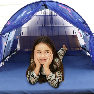Bed Tent for Kids Lucky Castle Toddler Bed Tent Foldable Game House for Children Play Tents for Girls Boys Sleeping Canopy Playhouse
