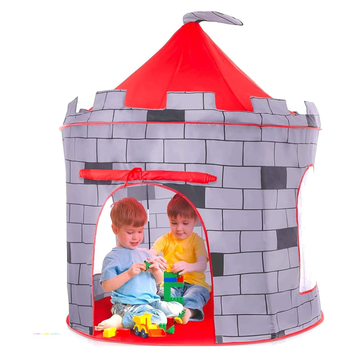 Kids Play Tent Knight Castle - Portable Kids Tent - Kids Pop Up Tent Foldable Into Carrying Bag - Childrens Play for Indoor & Outdoor Use - Kids Playhouse Best Gift for Boys & Girls