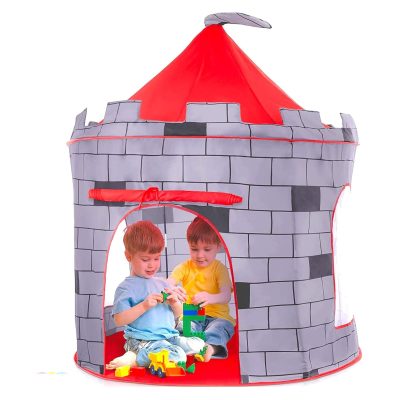 Kids Play Tent Knight Castle - Portable Kids Tent - Kids Pop Up Tent Foldable Into Carrying Bag - Childrens Play for Indoor & Outdoor Use - Kids Playhouse Best Gift for Boys & Girls