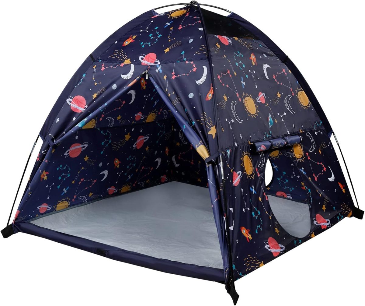 Kids Play Tent & Playhouse-60”x60”x47” Kids Pop Up Tent Children Camping Playhouse Indoor Outdoor Play Tents for Boys Girls Large Space Kids Tents with Rainfly Perfect Kid’s Gift