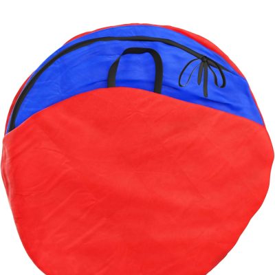 Hey! Play! Kids Play Tunnel- 4-Way Pop Up Crawl Through Tent, Indoor/Outdoor Fun for Kids, Dogs, Toddlers & Children, Foldable & Portable Playhouse, Multicolor
