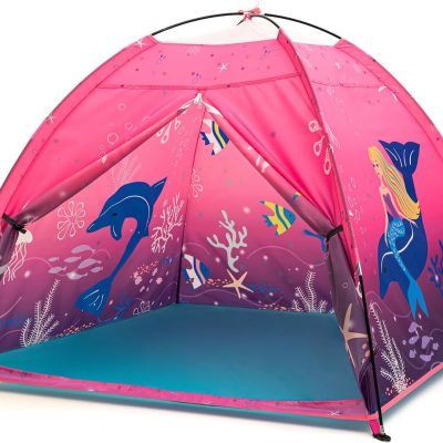 Undersea World Kids Play Tent Undersea World Tent for Kids, Kids Play Tent Foldable Pop Up Kids Tent Indoor Outdoor Party Undersea World Playhouse Tent Toy for Boys Girls-47 * 47 * 41 (Blue)