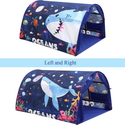 Bed Tent for Kids Lucky Castle Toddler Bed Tent Foldable Game House for Children Play Tents for Girls Boys Sleeping Canopy Playhouse
