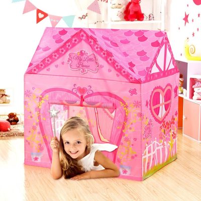 Unicorn Play Tent Kids Tent Girls & Boys, Princess Castle Tent Pretend Playhouse for Children Indoor and Outdoor Fun, Foldable Playhouse Toy Gift