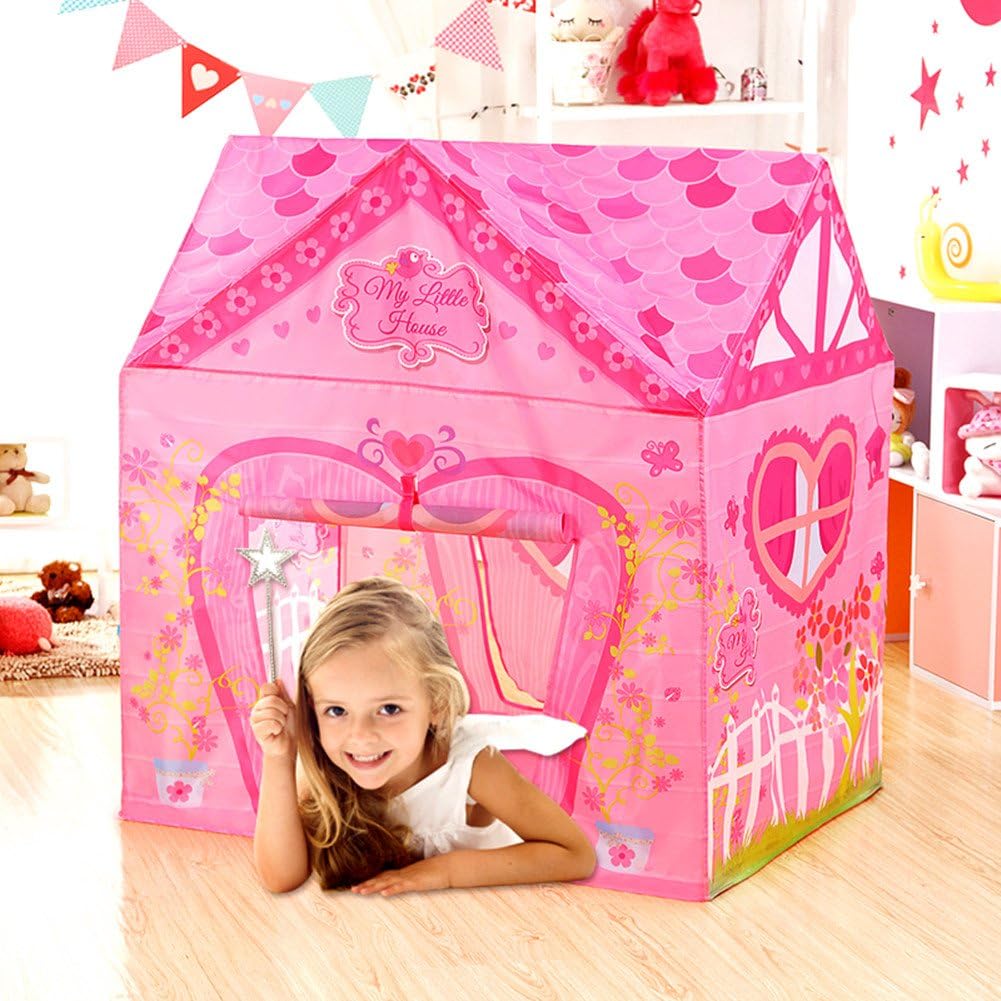 Unicorn Play Tent Kids Tent Girls & Boys, Princess Castle Tent Pretend Playhouse for Children Indoor and Outdoor Fun, Foldable Playhouse Toy Gift