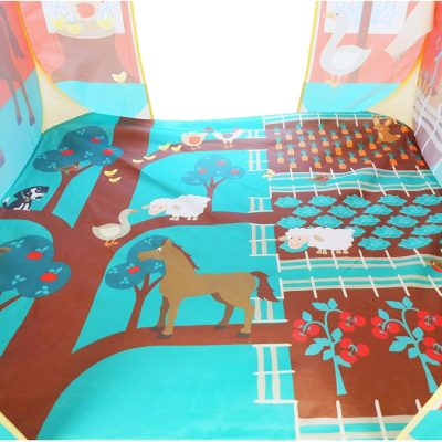 Pit Stop Tent with Race Mat Playhouse, Front & Back Doors, Spacious Interior, Pretend Play, Toddlers & Kids Ages 3+