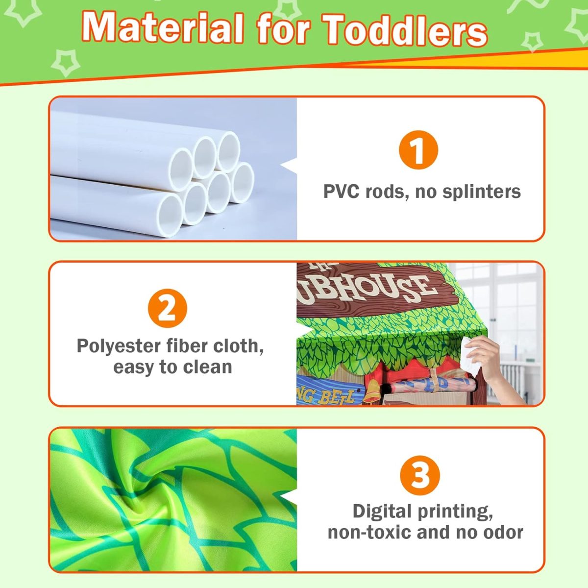 Kids Play Tent Indoor: Clubhouse Tent for Kids with Roll-up Door and Windows for Outdoor Games - Boys Tent Playhouse Toddlers Toys Tent for Birthday Gifts