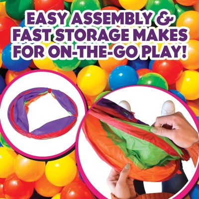 Kids Play Tunnel Tent for Toddlers, Colorful Pop Up Crawl Tunnel Toy for Baby or Pet, Collapsible Gift for Boy and Girl 6 Foot Play Tunnel Indoor and Outdoor Game