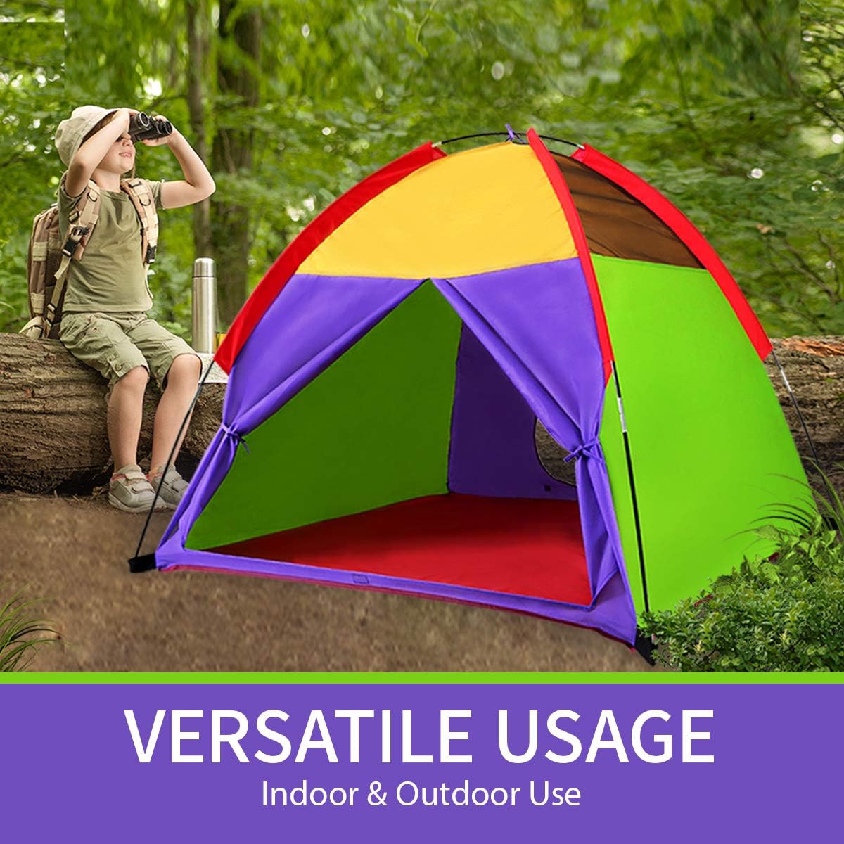 Kids Tents Indoor Children Play Tents For Toddler Tents For Kids Pop Up Tent Boys Girls Toys Indoor Outdoor Play Houses Giant Party 58”x58"x47"