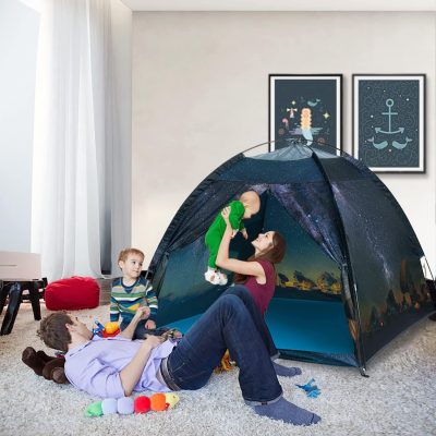Kids Play Tent-61”x61”x45”Imaginative Play Popup Tent Space World Tent for Kids Indoor/Outdoor Fun-Kids Galaxy Dome Tent Playhouse for Boys and Girls,Perfect Kid’s Gift…