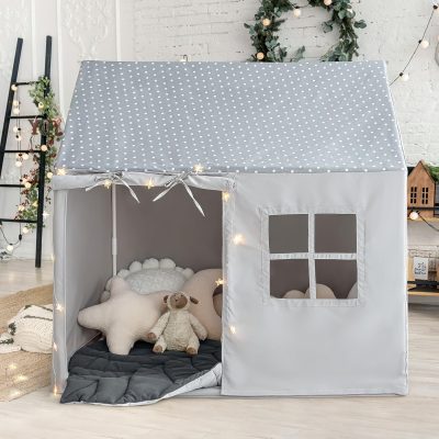 Kids Tent Indoor & Outdoor Toddler Tent Kids Play Tent Large Kids Playhouse Tent Toys with Pennant Banners