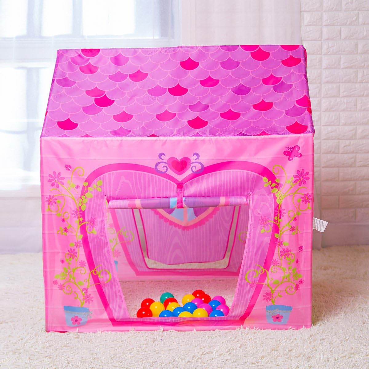 Unicorn Play Tent Kids Tent Girls & Boys, Princess Castle Tent Pretend Playhouse for Children Indoor and Outdoor Fun, Foldable Playhouse Toy Gift
